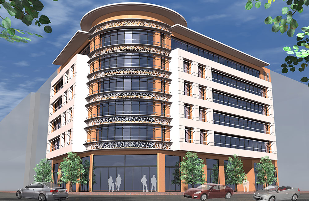 Immeuble à usage commercial et plateaux