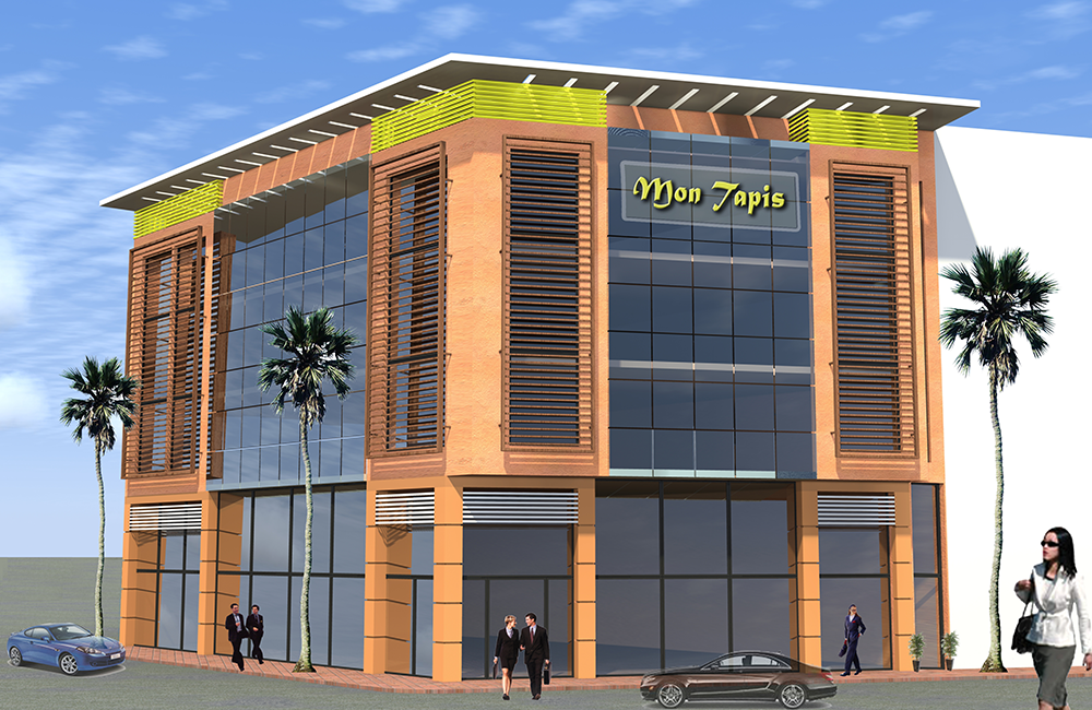 Immeuble à usage commercial et plateaux